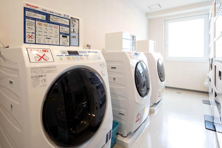 ◆ランドリーコーナー◆長期ご宿泊の場合も便利