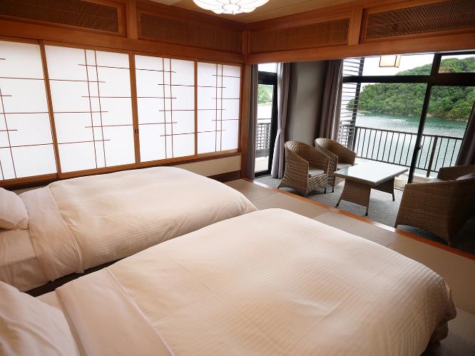 スーペリア和室ベッドツイン2間 内風呂あり　※客室の一例