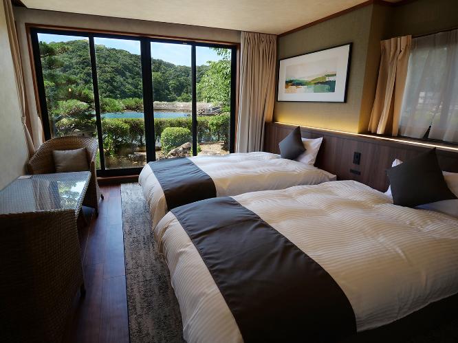 スーペリア露天風呂付和洋室ツイン 内風呂あり