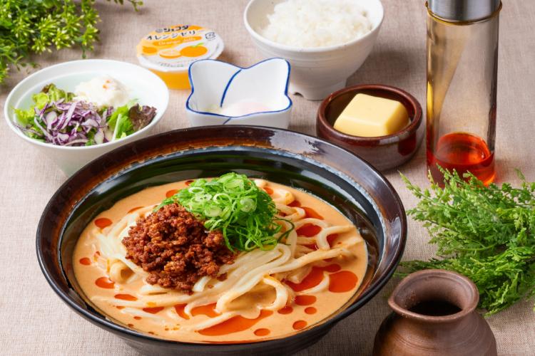 胡麻だれ担々うどん定食