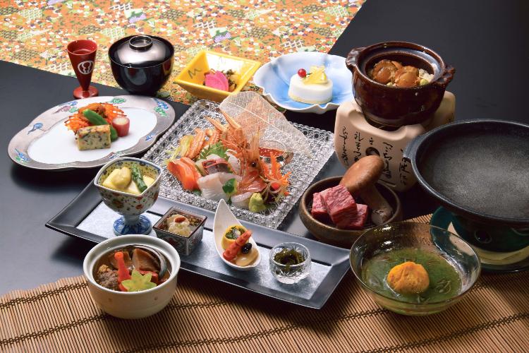 【ご夕食／お部屋食】滝本御膳（夏）／2025年6月～8月の御献立（イメージ）