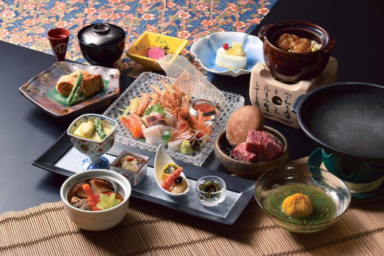 【ご夕食／湯の里（半個室）】滝本御膳（夏）／2025年6月～8月の御献立（イメージ）