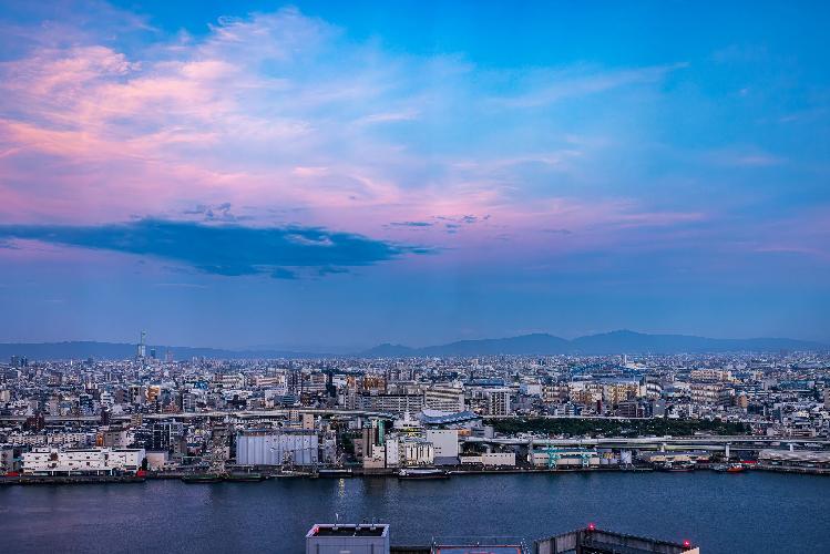 高層階からの景色（夕焼け※イメージ：6月撮影）