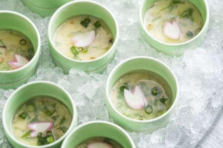 「栗の甘露煮茶碗蒸し」 甘い茶碗蒸しは北海道ならでは！