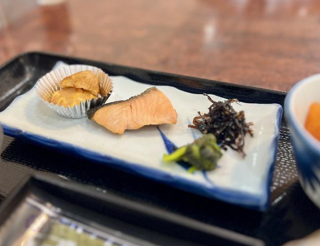 【朝食　メニュー一例】おかずは季節・仕入れによって変動します