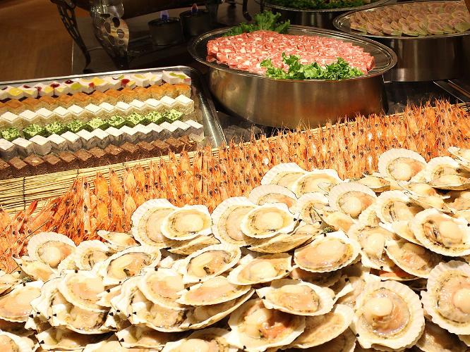 夕食ビュッフェ　海鮮焼き（サザエなし）