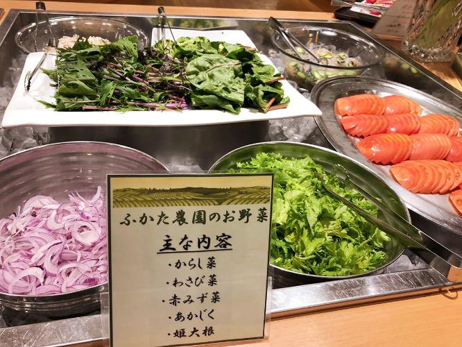 夕食ビュッフェ　ふかた農園