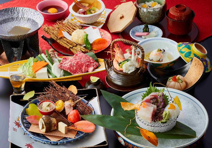 【季節のお料理 ? 紀秋会席】画像はイメージです。詳細には公式HPをご確認ください。