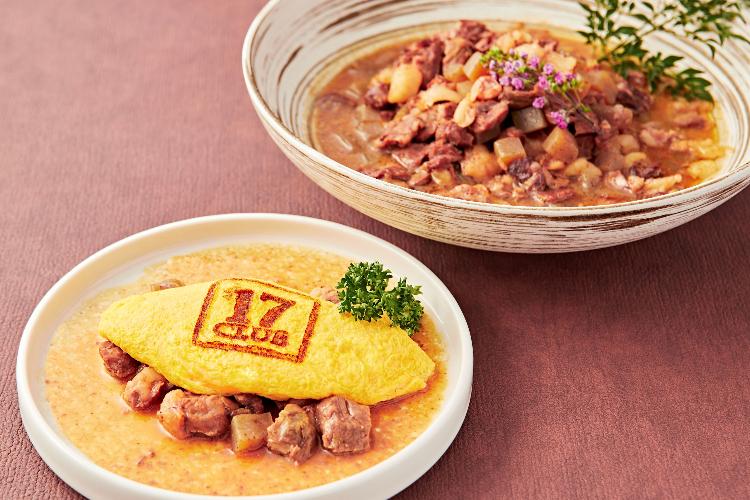 ライブキッチンで作る17CLUB特製オムレツ / 2階