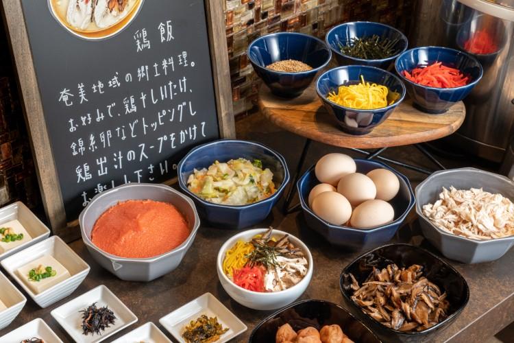 朝食は、九州・福岡の、地域の素材を活かした和洋食ブッフェをご用意しております！