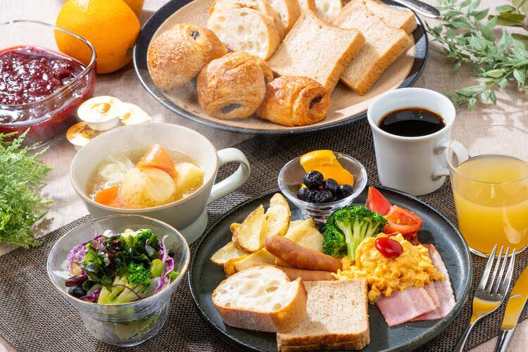 朝食ビュッフェ一例