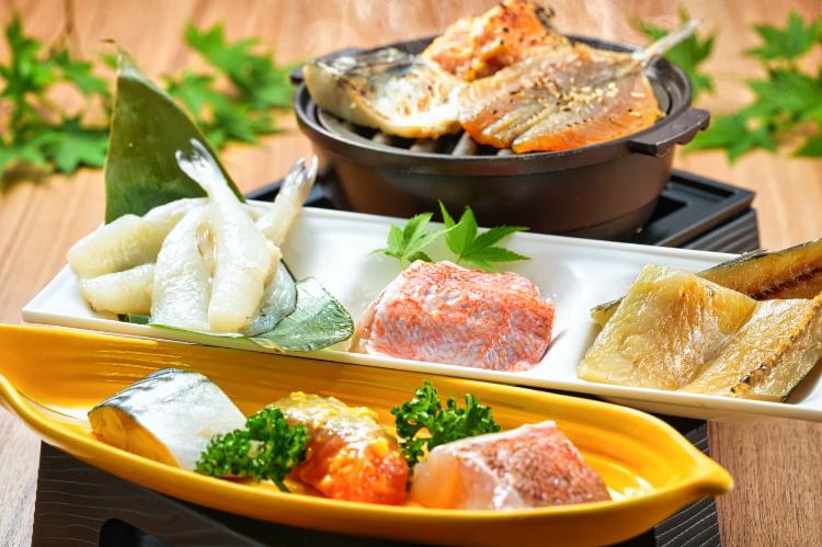 ■朝食バイキング■お好きなお魚をチョイス!自分で焼くから出来立て香ばしい!
