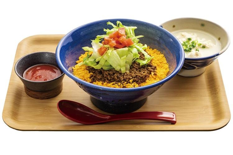 「いつでも朝ごはん」タコライス　メニュー6種　営業時間：6：30～14：00（L.O/13：30）