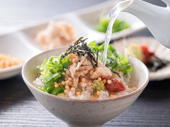 朝食 鯛出汁茶漬　※イメージ