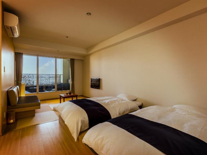 スタンダード露天風呂付和洋室ツイン　※客室の一例/画像の浴槽は温泉ではございません