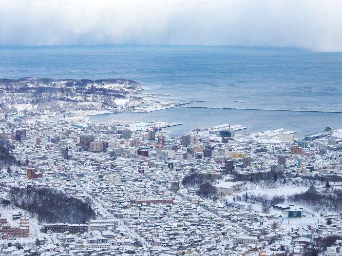 雪景色の小樽