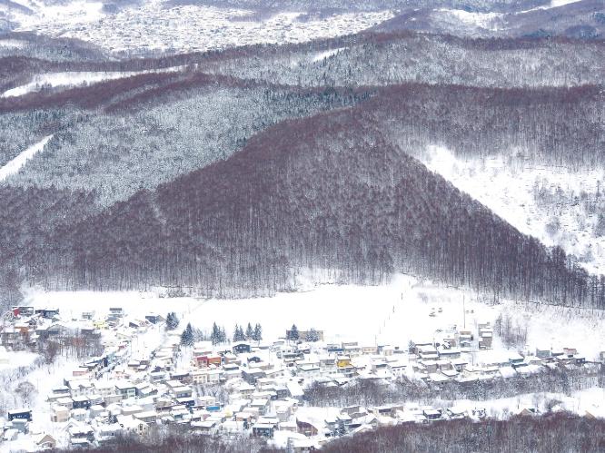 雪景色の小樽