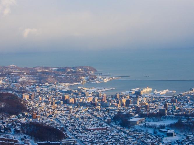 雪景色の小樽