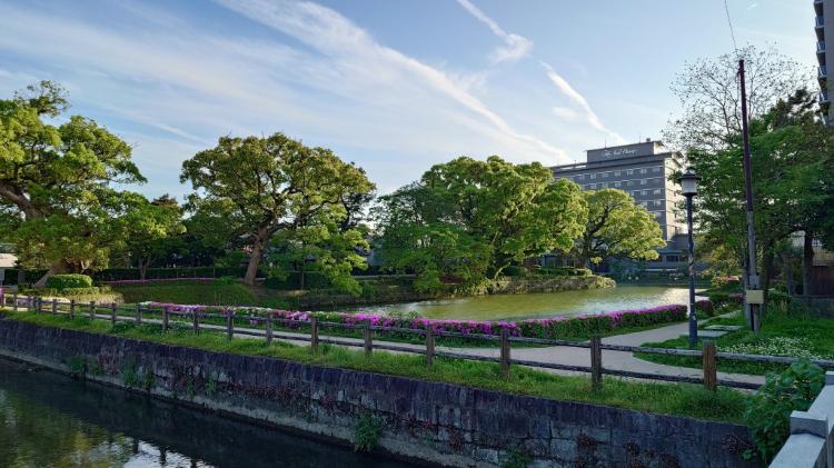 ホテル周辺の遊歩道