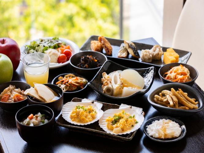 朝食ビュッフェ(一例)