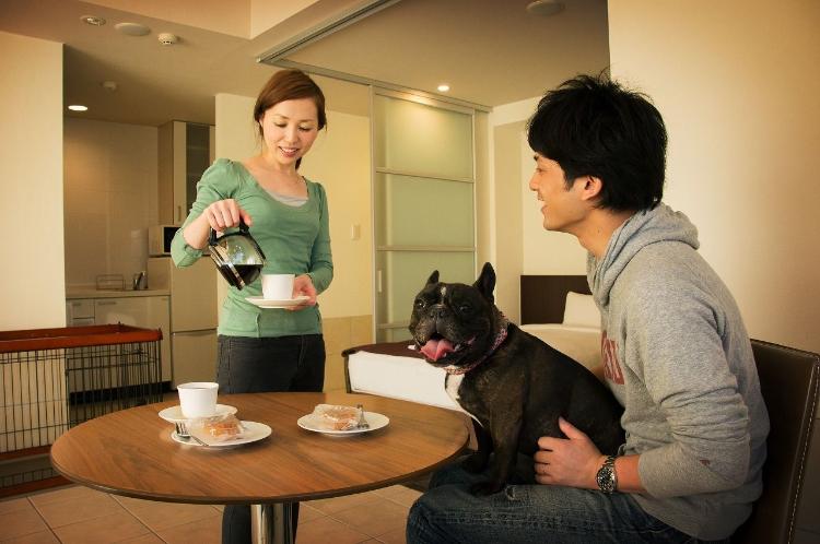 ゲストの一員である愛犬にも最上のくつろぎを(ドッグフレンドリー)