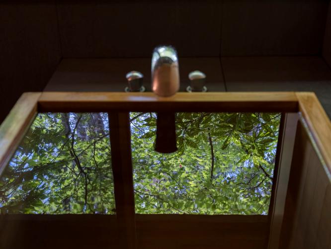 離れ|温泉内湯・中庭テラス付 和洋室「あかね」