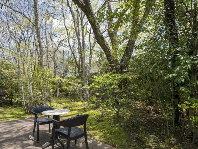 離れ|温泉内湯・中庭テラス付 和洋室「あさぎ」