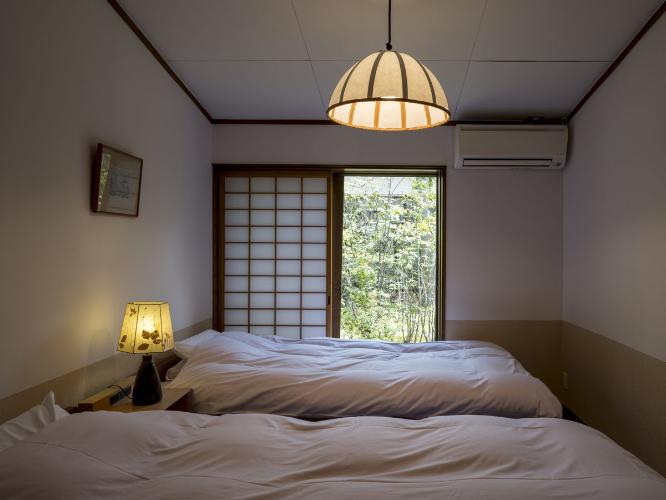 離れ|温泉内湯・中庭テラス付 和洋室「あさぎ」