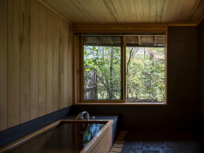 離れ|温泉内湯・中庭テラス付 和洋室「あさぎ」