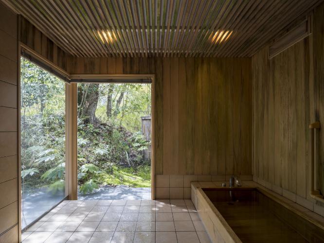 離れ|温泉内湯・中庭テラス付 和洋室「ひわ」