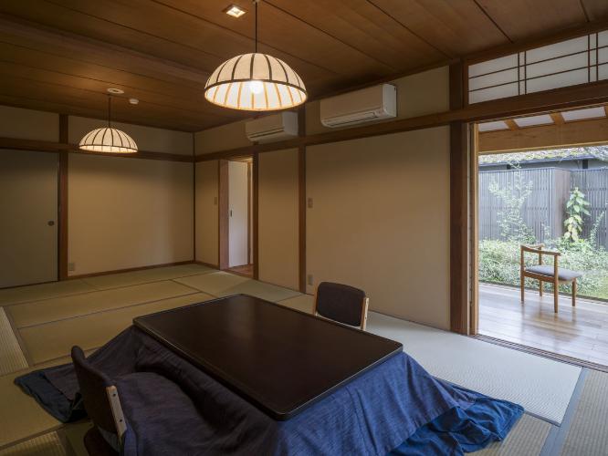 離れ|温泉内湯・中庭テラス付 和室「きはだ」