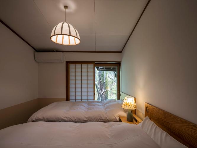 離れ|温泉内湯・中庭テラス付 和洋室「くちなし」