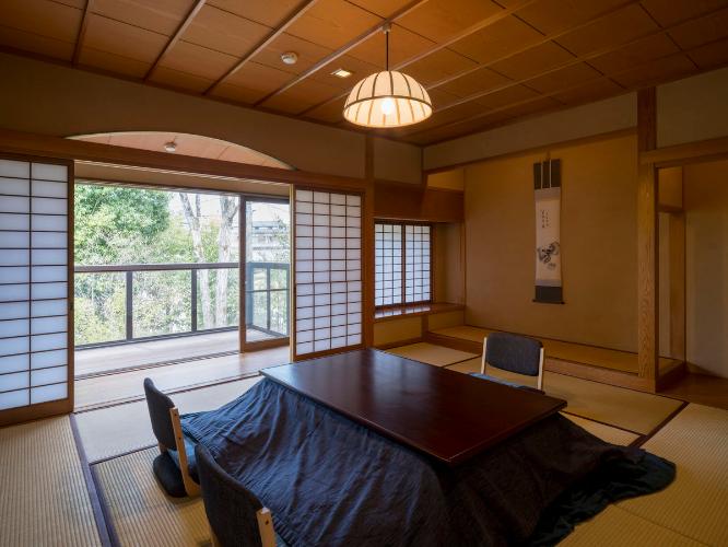 温泉内湯・テラス付 和洋室「くひな」/2F