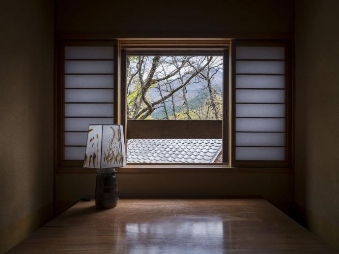 温泉内湯・テラス付 和洋室「桑」/2F