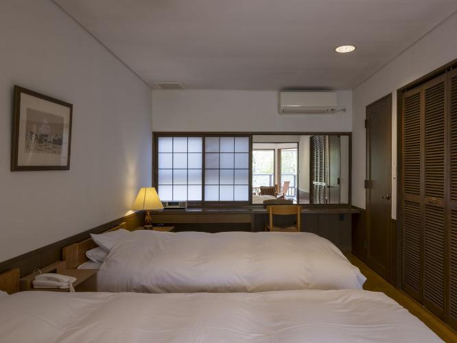 温泉内湯・テラス付 和洋室「桑」/2F