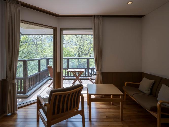 温泉内湯・テラス付 和洋室「桑」/2F