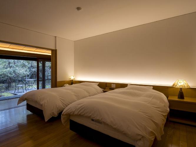 離れ|温泉内湯・中庭テラス付 和洋室「みはなだ」