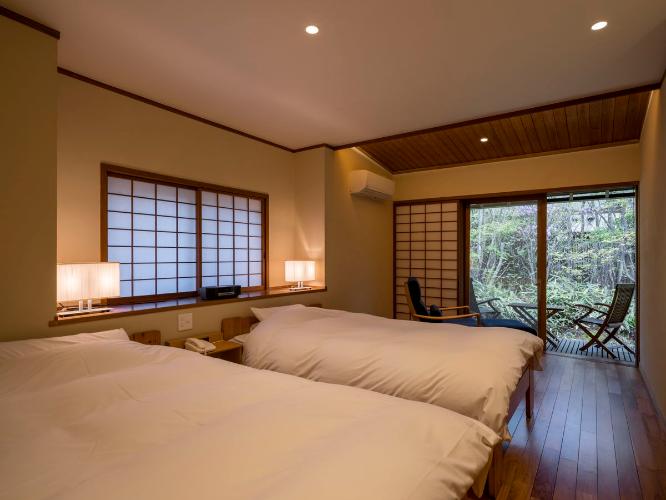 離れ|温泉内湯・中庭テラス付 和洋室「桜」