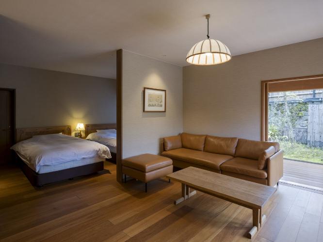 離れ|温泉内湯・中庭テラス付 洋室「すはう」