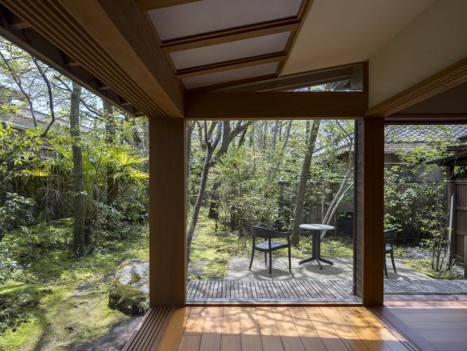 離れ|温泉内湯・中庭テラス付 洋室「すはう」