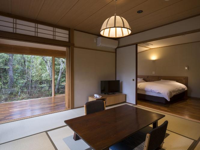 離れ|温泉内湯・中庭テラス付 和洋室「山吹」