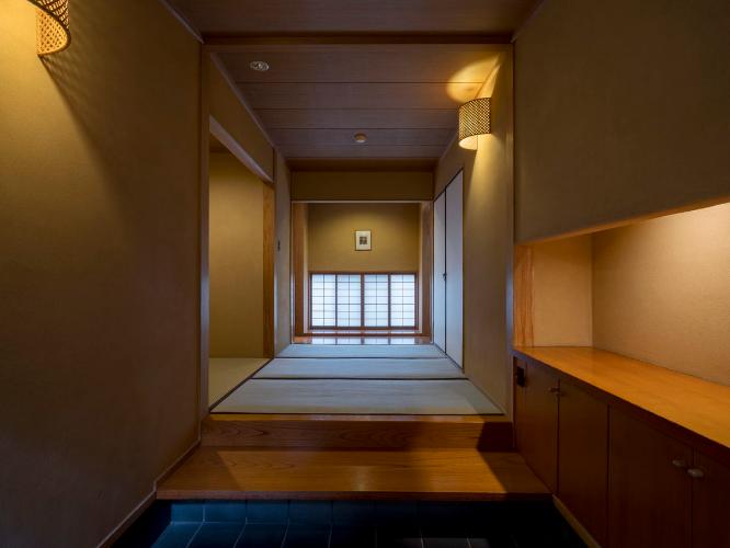 温泉内湯・中庭テラス付 和洋室「柚子」/1F