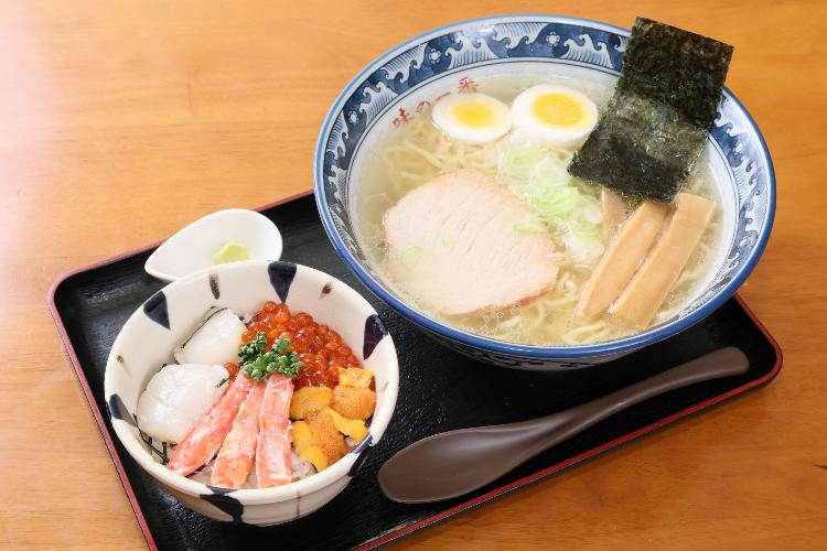 【選べる朝食】函館朝市提携店6店舗にて海鮮丼or和定食（写真は味の一番・メニュー一例）