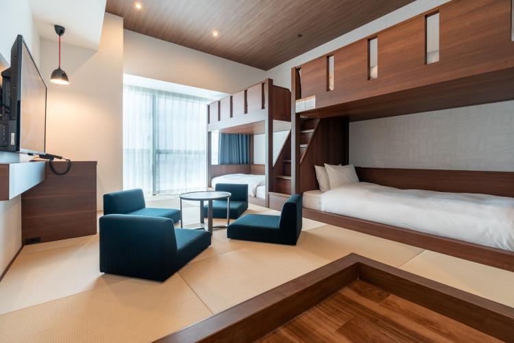 ファミリーツイン（和洋室・2段ベッド2台）