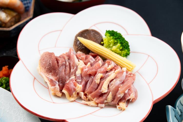 【夕食一例】「豊のしゃも」彩岳館人気メニューのひとつです。＊写真はイメージです