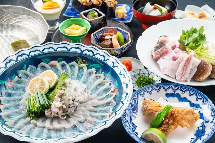 【夕食一例】豊後灘で育つ身の引き締まった『ふぐ』