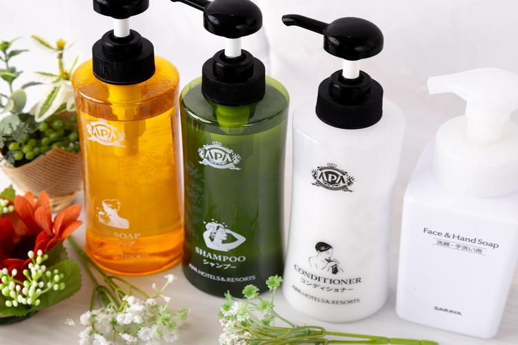 シャンプー・コンディショナー・ボディソープをご用意。