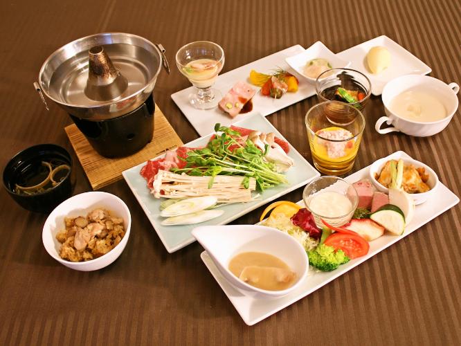 【夕食一例】和みの森絶品しゃぶしゃぶプラン※写真はイメージです