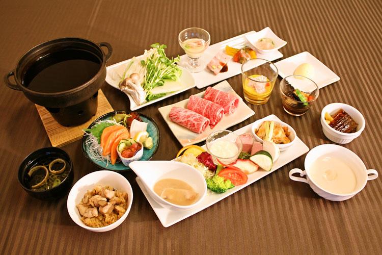 【夕食一例】恵みの森の温泉ご馳走プラン＜グレードアップ＞※写真はイメージです