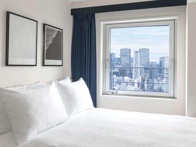 客室からの眺望｜高層階からは、大阪の街並みを見渡す、開放感あふれる眺望です。